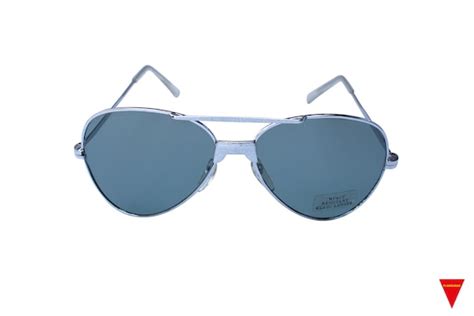 70s Silver Aviator Sunglasses Vintage Metal Frame U Gem