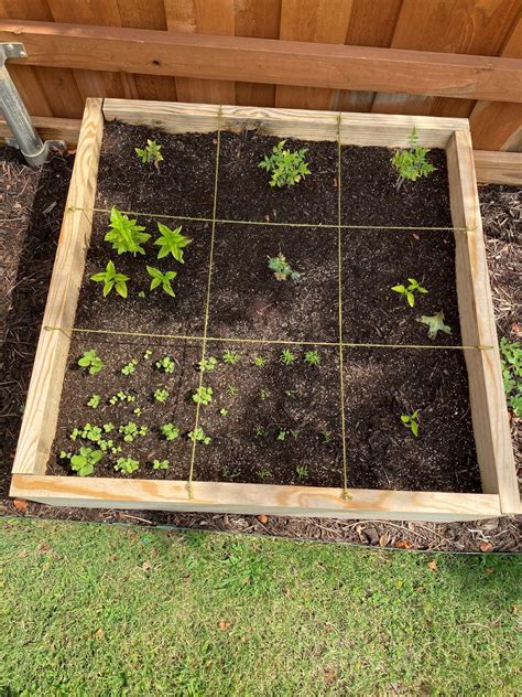 Easy Way To Create Square Foot Garden Grids Out Of Yarn The Garden Tots