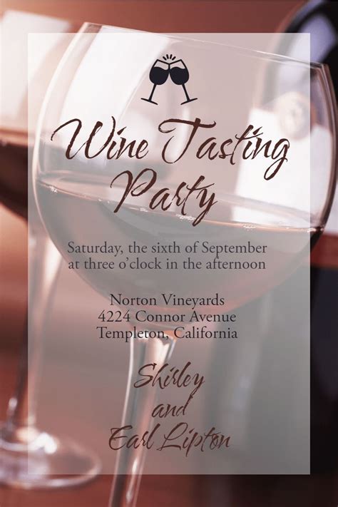 wine tasting customizable invitation wine tasting invitations wine