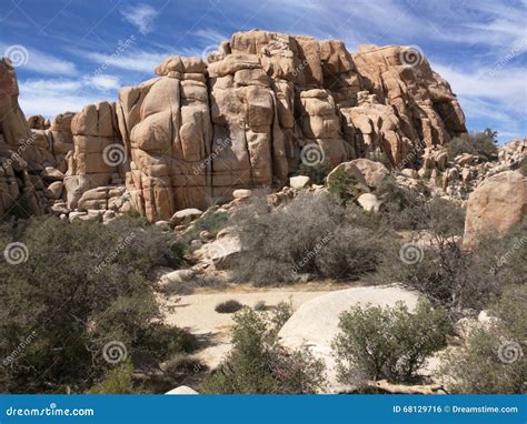 Rock Formation In Joshua Tree National Park Stock Photo Image Of