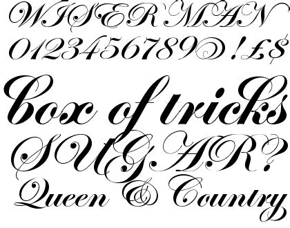 Edwardian script fonts are a popular choice to use for this purpose as they are elegant and classic; Edwardian Script Regular font | type.co.uk