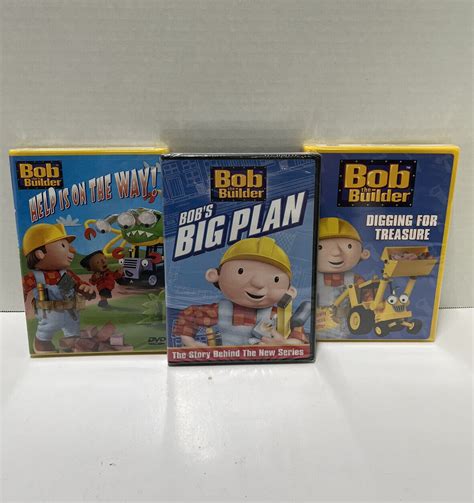 Lot Of 3 Bob The Builder Dvds Plan Help Grelly Usa