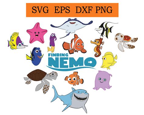 Clip Art And Image Files Vector Clipart Crush Finding Nemo 017 Svg Dxf