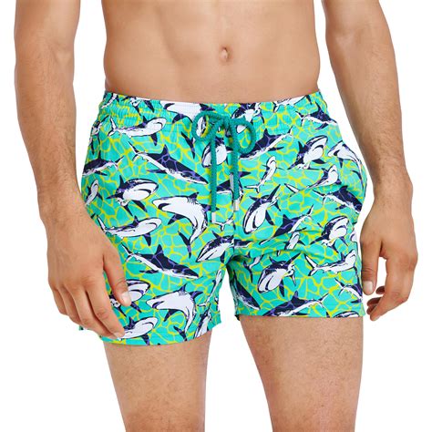 Vilebrequin Synthetic Men Swimwear Stretch Sharks Web Exclusive In