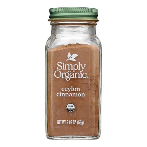 Simply Organic Ground Ceylon Cinnamon 208 Oz Pack Of 6 Oriental Trading