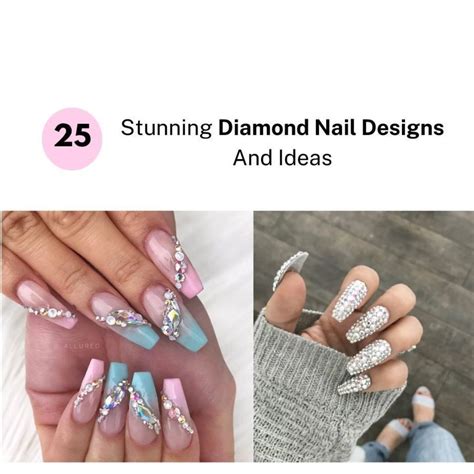25 Stunning Diamond Nail Designs And Ideas 2023 Fabbon