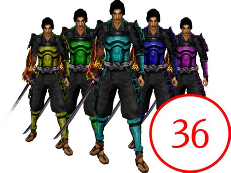 36 Color Variants For All Armors Addon Onimusha Warlords 鬼武者 Moddb