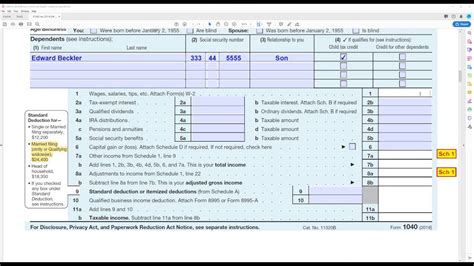 How To Fill Out Irs Form 1040 For 2019 Free Software See 2021 Tax