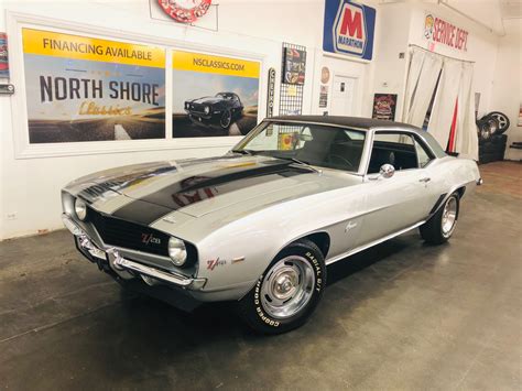 1969 Chevrolet Camaro Cortez Silver Nice Muscle Car See Video Stock