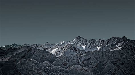 Download Wallpaper 1366x768 Mountains Snow Mountain Range Landscape