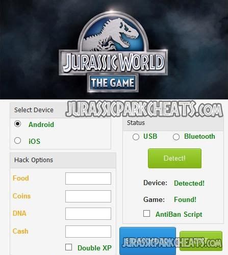 Jurassic Park Cheats Hack For Jurassic World Game And Jurassic Park Builder
