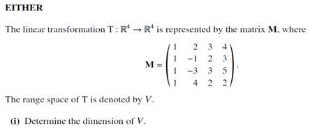 Linear Algebra Calculating Dimension Of A Vector Space Mathematics