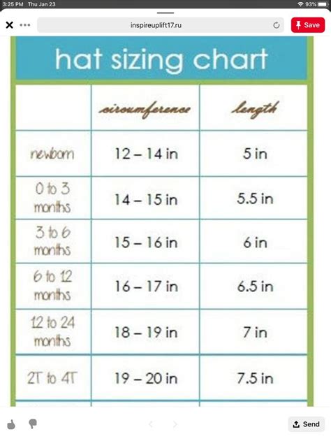 Old Navy Toddler Hat Size Chart