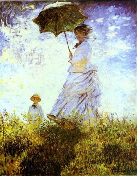 Reproducciones De Arte El Paseo Dama Con Sombrilla De Claude Monet