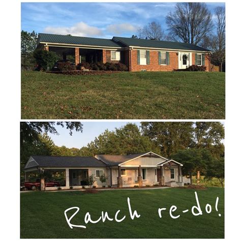 Maybe you would like to learn more about one of these? Brick ranch house remodel and exterior facelift! #remodel ...