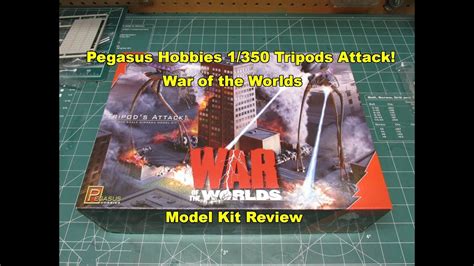 Pegasus Hobbies 1350 Tripods Attack War Of The Worlds Model Kit Review