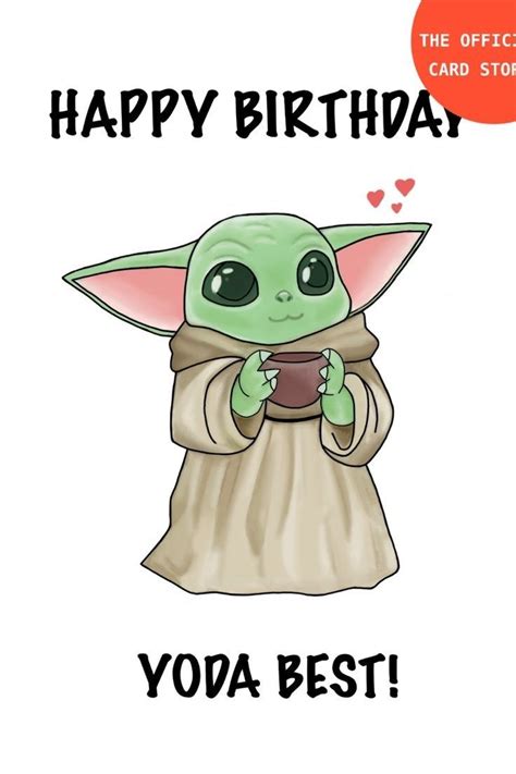 A Baby Yoda Holding A Cup With The Words Happy Father S Day On It