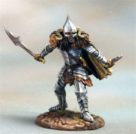 Warrior Dual Wield In Platemail Dark Sword Miniatures