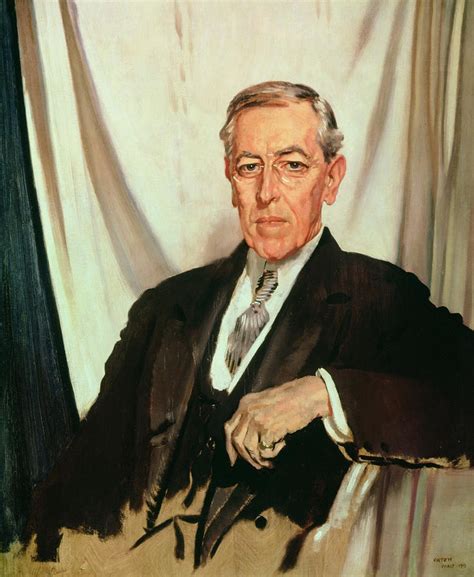 Portrait Of Woodrow Wilson By Sir William Orpen Portrait Woodrow
