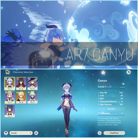 Ganyu Ar7 Asia Genshin Impact Starter Account Video Gaming Video