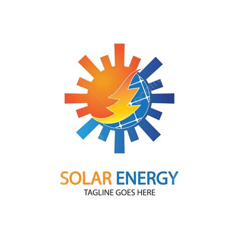 Logo Design Template Sun Solar Energysolar Tech Logos Vector Brand