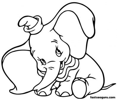 Printable dumbo coloring pages for kids Printable coloring pages Dumbo Shy Disney Characters ...