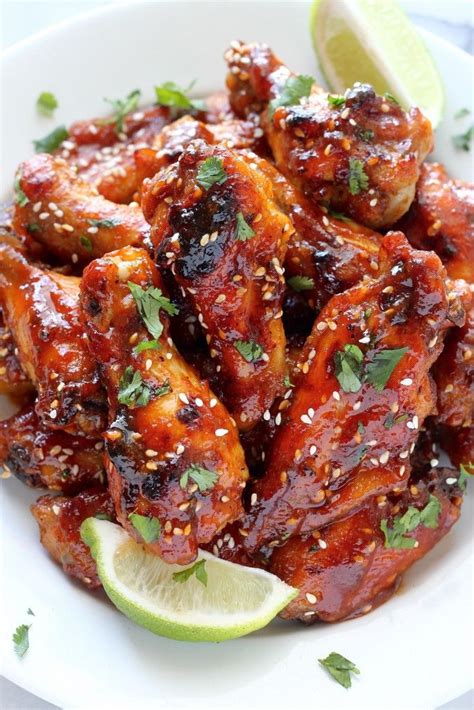 The hat trick of chicken wings recipes. Sweet and Spicy Sriracha Baked Chicken Wings | Recipe ...