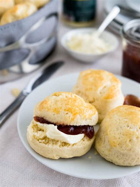 Easy English Scones Recipe With Jam Clotted Cream
