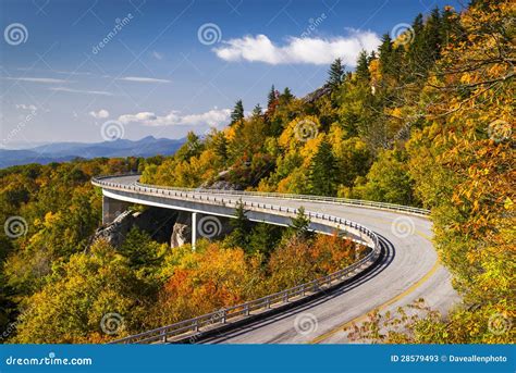 Blue Ridge Parkway Linn Cove Viaduct North Carolina Stock Image Image