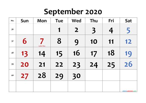 September Calendar Free Printable Calendar Templates Free Printable September