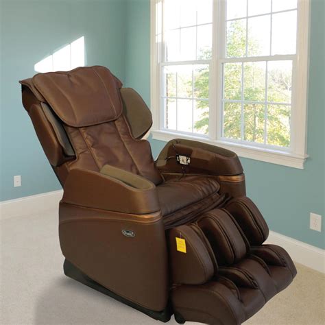 Titan Osaki Brown Faux Leather Reclining Massage Chair Os 3700brown
