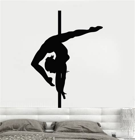 wall decal sexy girl pole dance striptease nude unique t z3242