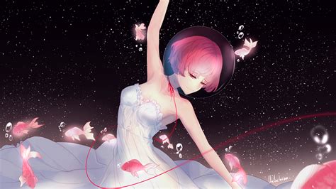 Anime Girl Night Dance Wallpapers Hd Wallpapers