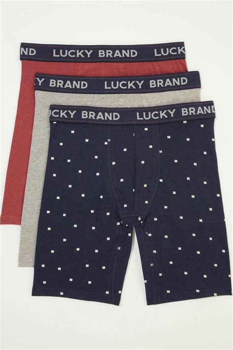 Best Price Guarantee Best Department Store Online Lucky Brand Mens Cotton Stretch Long Leg Boxer