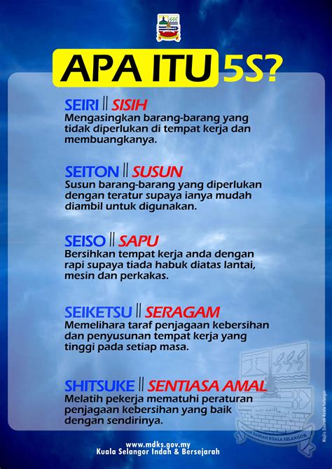 Apa Itu 5S | Official Portal of Kuala Selangor District Council (MDKS)