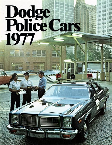 1977 Dodge Police Vehicle Brochure Police Cars Old Police Cars Car