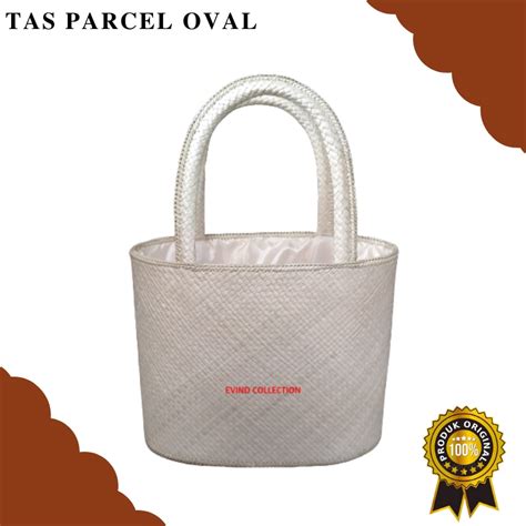 Jual Tas Hampers Anyaman Model Oval Keranjang Parcel Anyaman Pandan