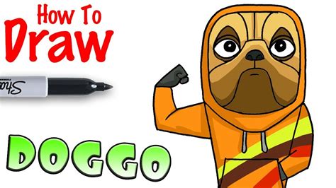 How To Draw Doggo Fortnite Youtube