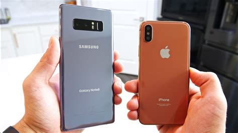 Home > smartphone comparison > apple iphone x vs samsung galaxy note 8. Samsung Galaxy Note 8 vs iPhone X! Battle Of The Bezels ...
