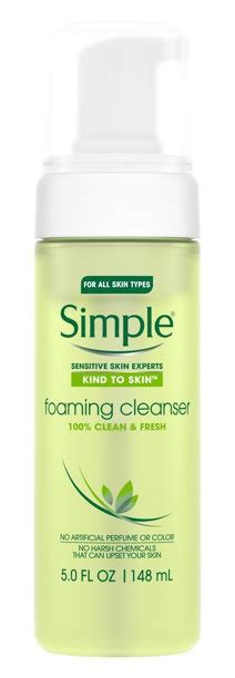 Perfect for cleansing even sensitive skin. Simple Foaming Face Wash ingredients (Explained)