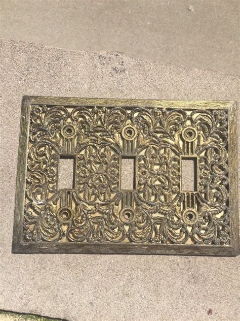 Great savings & free delivery / collection on many items. Vintage HOLLYWOOD REGENCY Ornate Metal BRASS 3 Switch ...