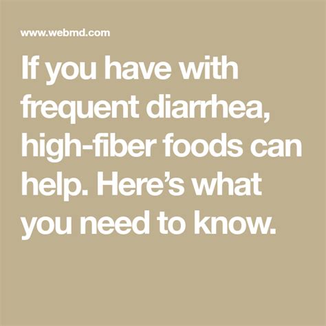 Yogurt isn't exactly a high fiber food, but it deserves a place in this list because it contains probiotics and is crucial for a healthy gut and healthy. Pin on Diarrhea/IBS/Loose Stools