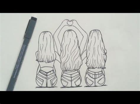 I showed best friends drawing in this video. 25+ Best Looking For Sketch Friendship Bff Easy Drawings ...
