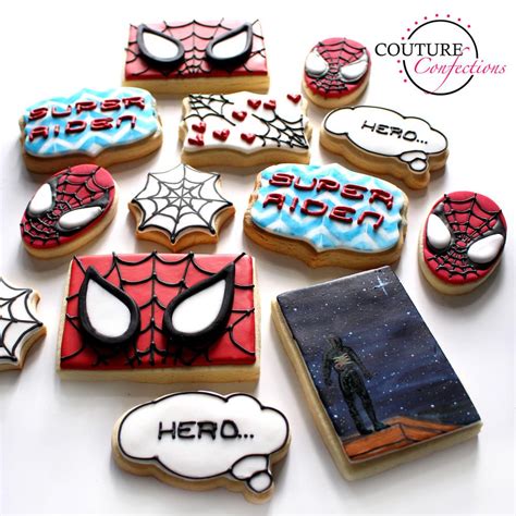 Spiderman Cookie Connection Spiderman Cookies Spiderman Theme Spiderman Birthday Party Mens