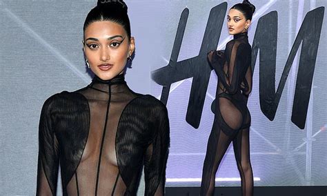 Braless Neelam Gill Leaves Babe To The Display In Body Stocking Daily Mail Online