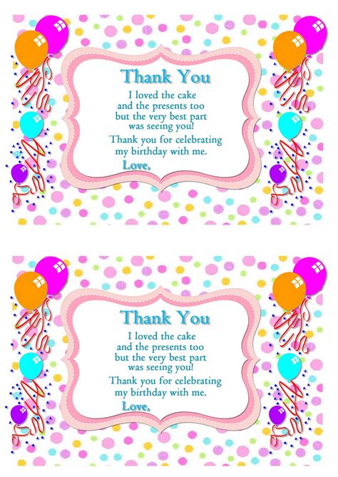Thank You Birthday Cards Printable Printable Templates Free