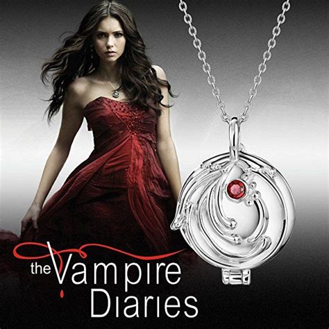 Neoglory Elena S Vervain Pendant Necklace Locket The Vampire Diaries S Silver Inches