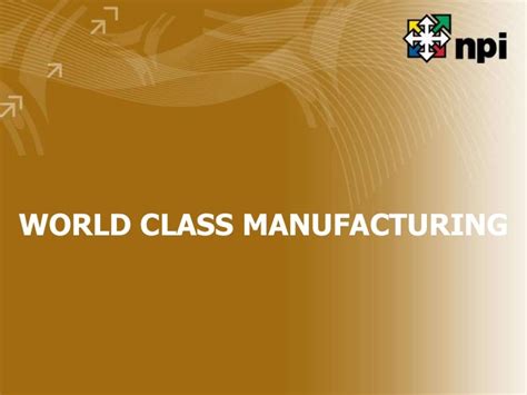 World Class Manufacturingppt