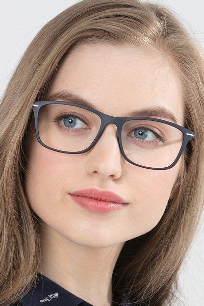 Thursday Alluring Oversized Frames In Navy Eyebuydirect In 2021 Glasses Fashion Women