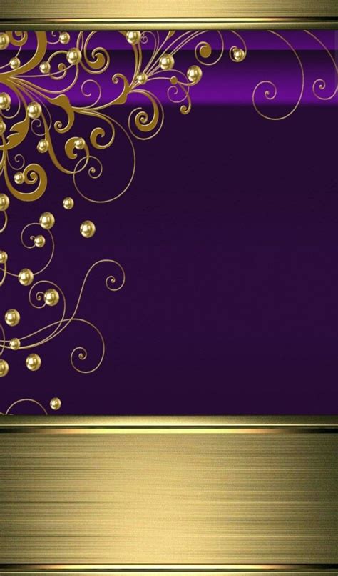 Dark Purple And Gold Background